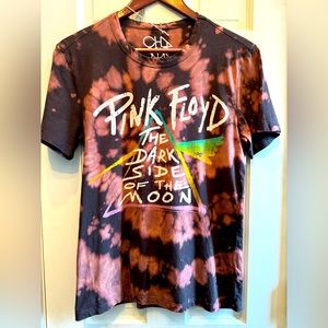 Pink Floyd vintage band T-shirt with Acid Wash Tie Dye Women’s Small